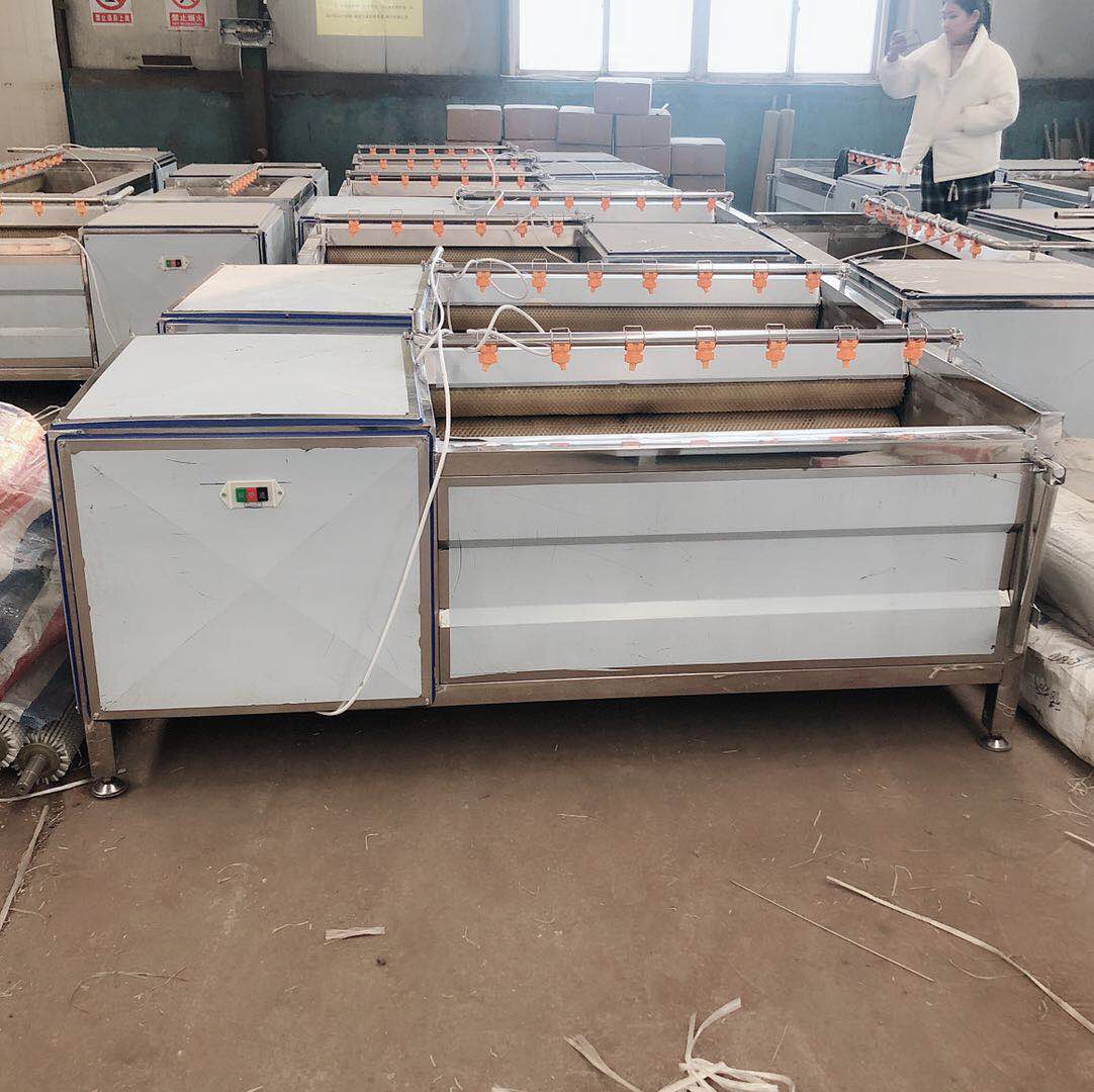 土豆去皮清洗机价格  可连续工作  毛辊清洗机