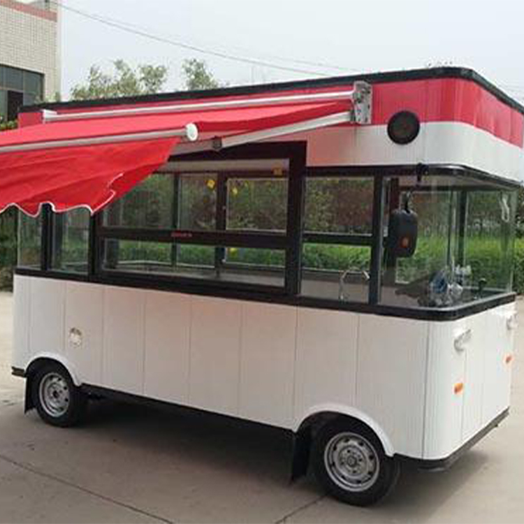 电动四轮餐车 鸡蛋饼流动快餐车 平顶山移动小吃车