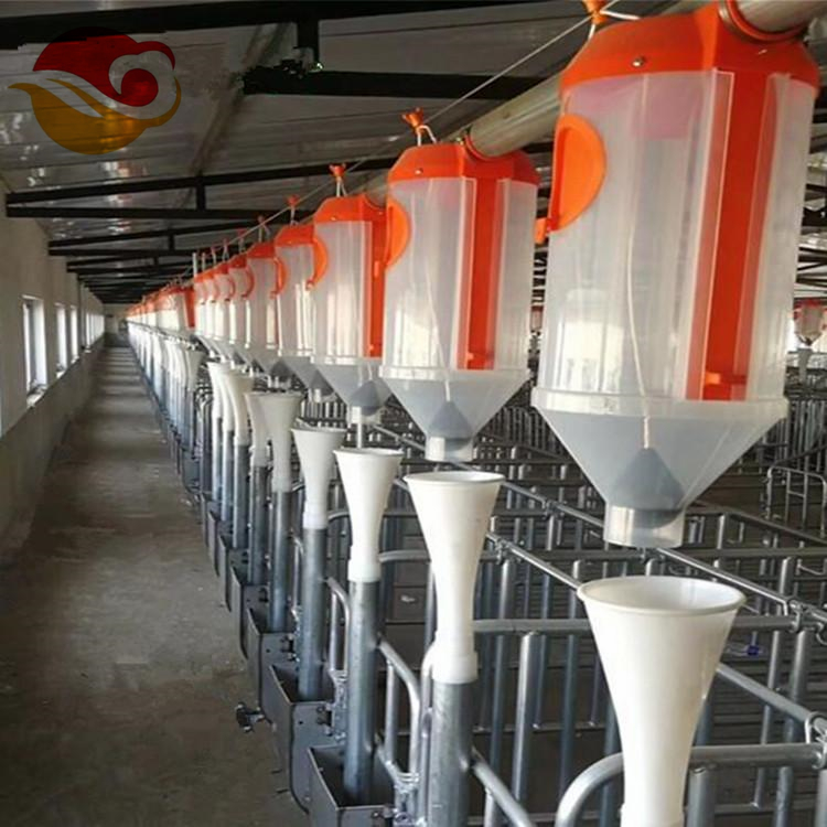 全自动上料线 猪场自动化养殖设备 料塔料线安装厂家