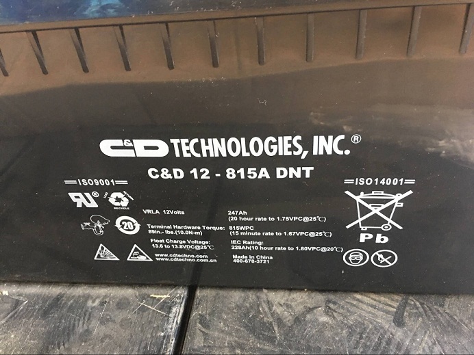 西恩迪大力神C D12-815A DNT12V815Ah储能型 普通干电池