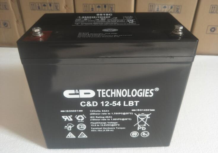西恩迪大力神C D12-54 LBT 12V54Ah固定型免维护铅酸阀控
