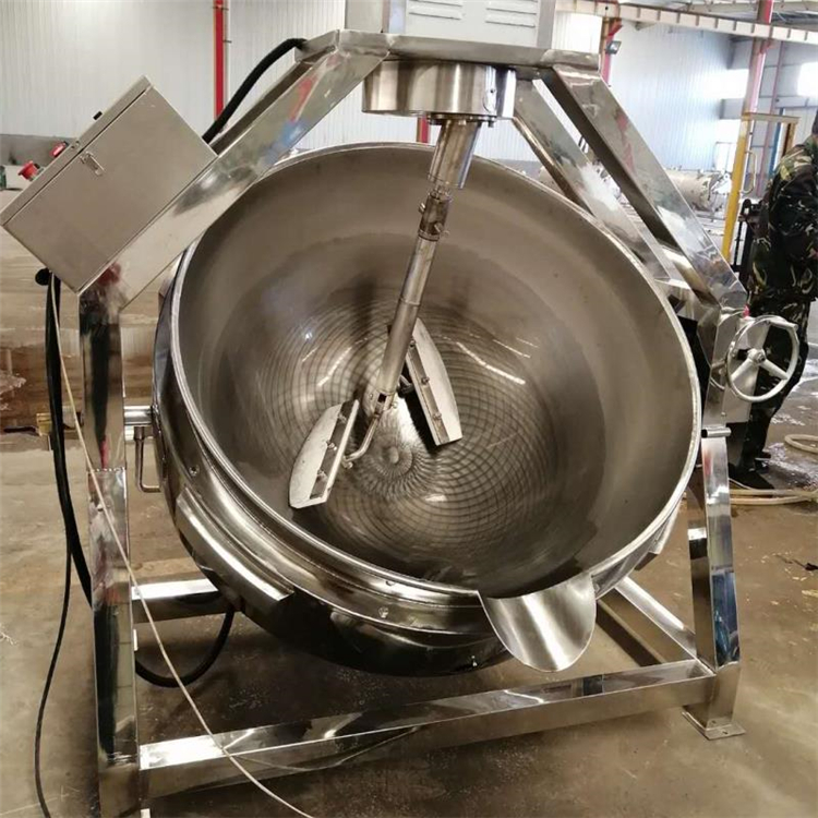 半自动行星搅拌炒锅 300L炒酱料馅料锅 火锅底料炒酱机器 枣泥炒制