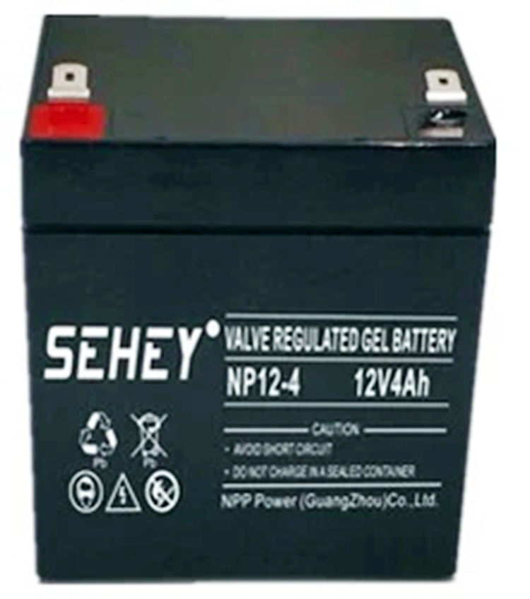 西力铅酸免维护蓄电池SH4-12/12V4AH直流屏UPS内置电源EPS通信/电梯/消防 应急照明