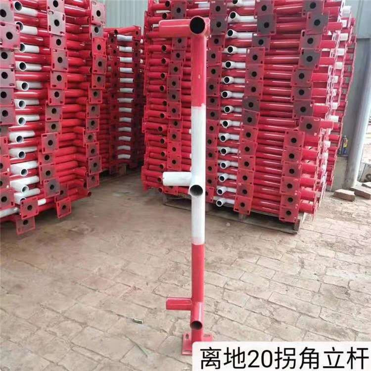 现货 销售建筑定型化防护立杆 楼梯扶手防护立杆 干字型 王字型
