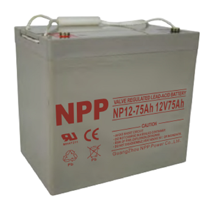 耐普NPP蓄电池12V75AH铅酸NP12-75免维护应急UPS太阳能UPS报警器核电站逆变器机房