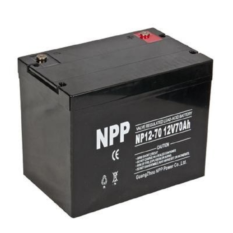 NPP耐普蓄电池NP12-70 12V70AH 免维护铅酸蓄电池 UPS太阳能电池医疗设备逆变器机房