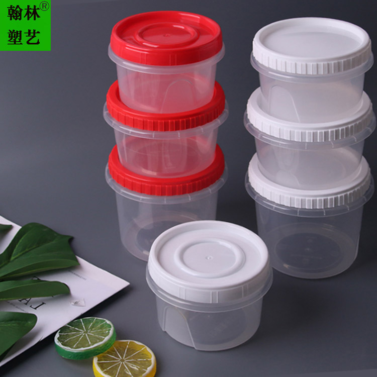 一次性扭盖pp材料400ml圆形旋转汤杯 一次性密封不漏汁汤杯现货定制