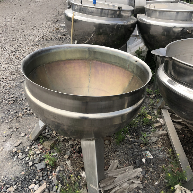 二手食品级夹层锅 导热油 电加热 蒸汽 多种类型齐全