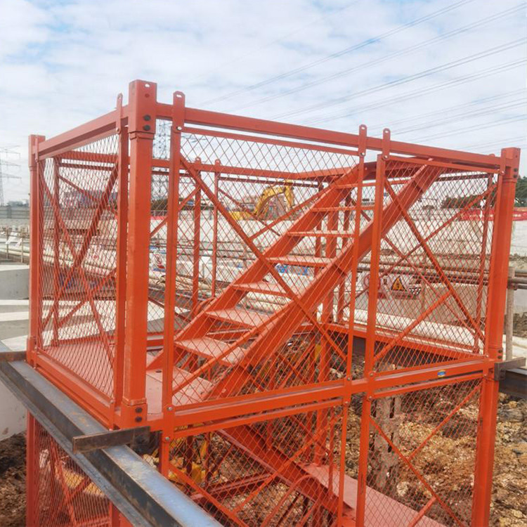 建筑高墩梯笼 工地施工安全梯笼 路桥修建铁路梯笼 规格多样
