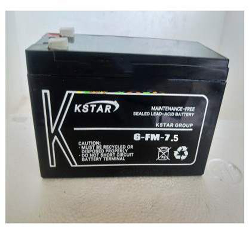 科士达蓄电池12V7.5AH铅酸免维护KSTAR 6-FM-7.5应急照明UPS/EPS电源医疗仪器