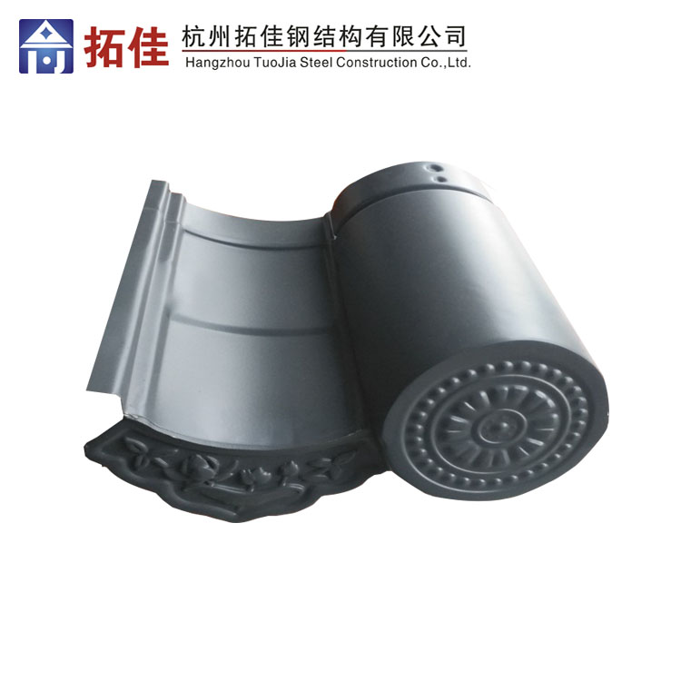 定制竹筒瓦铝镁锰筒瓦竹节瓦圆弧形琉璃瓦批发价格