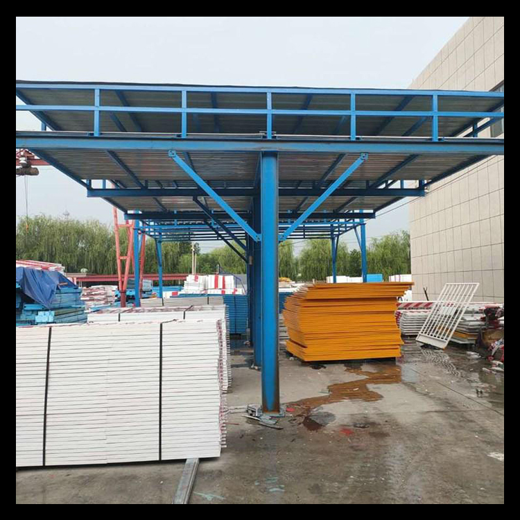 永邦建筑  上海   建筑工地安全通道   组装式安全通道  施工定型化钢筋加工棚