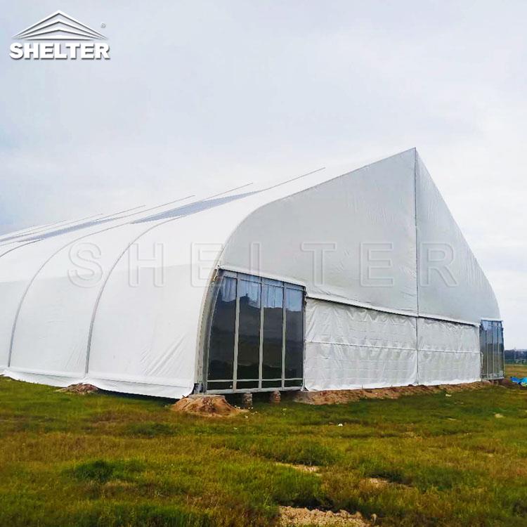 赛尔特TFS弯柱铝合金篷房 桃形绿色生态景观棚 草地婚庆活动帐篷
