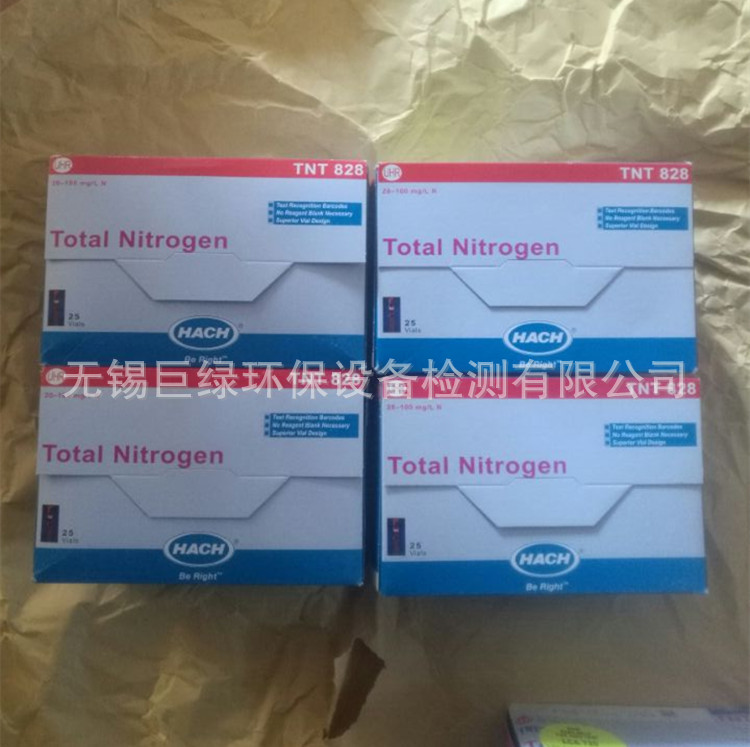 美国HACH哈希总氮试剂TNT828总氮试j剂20-1000 N mg/L 25次