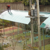 杭州品胜 室外透明棚 pc板 可制作各式透明围栏 自行车棚