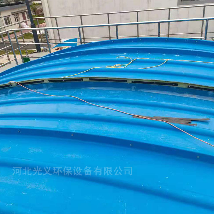 光义玻璃钢污水池盖板 玻璃钢集气罩 污水池玻璃钢盖板生产供应