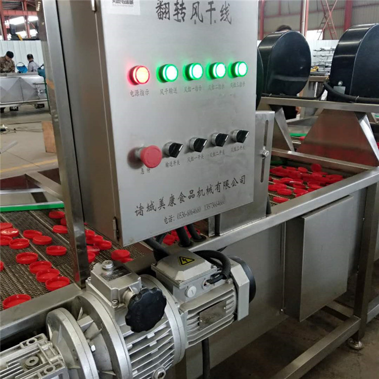 厂家供应虾味肠清洗机 鳕鱼肠清洗沥水风干流水线设备商 牛肉味香肠清洗加工生产线