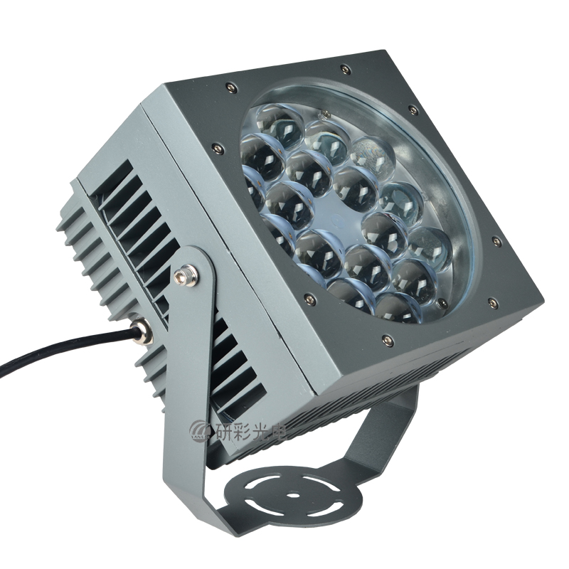 LED聚光照射灯，LED泛光灯厂家， 防水投射灯具 研彩光电户外灯