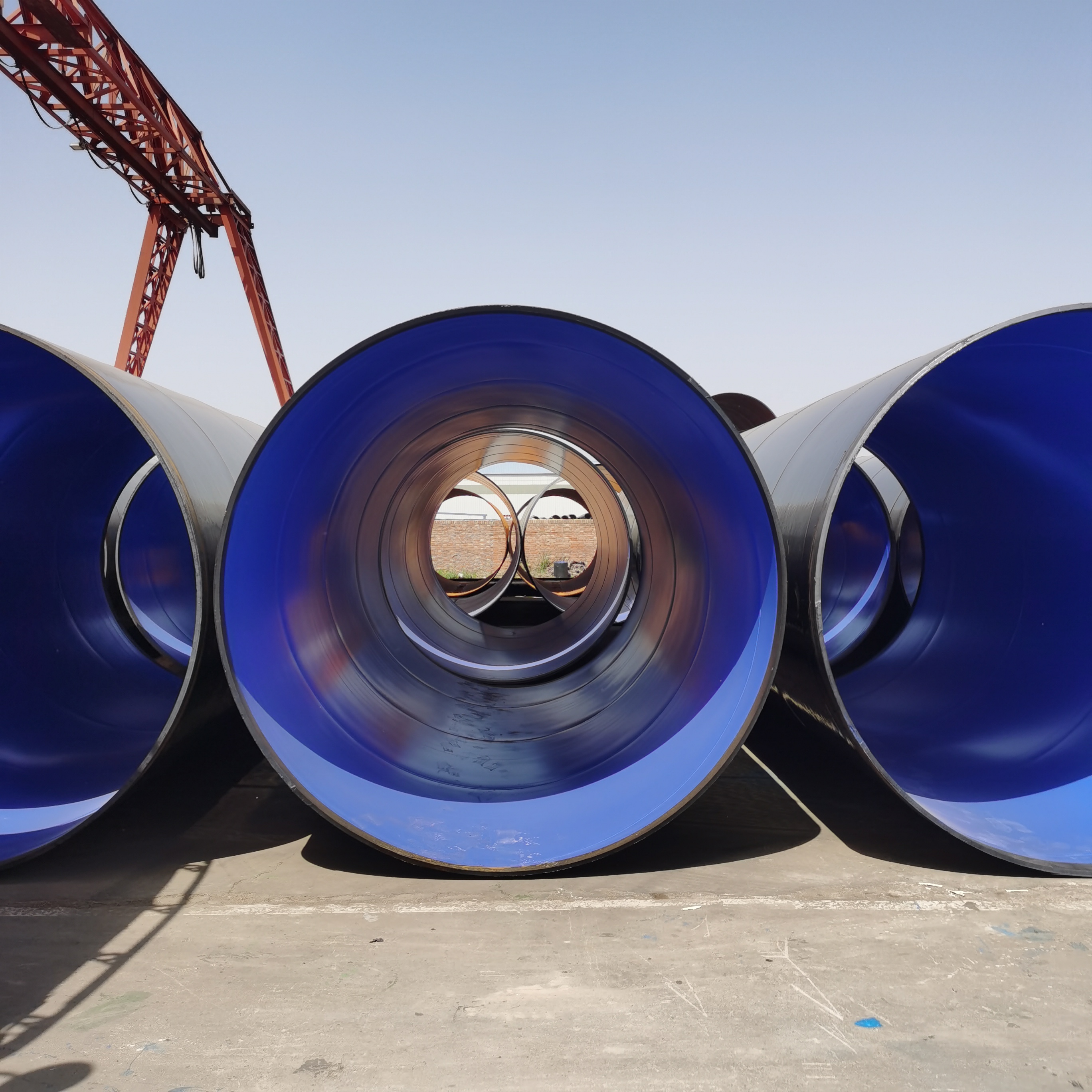 涂塑钢管 内外涂塑钢管 蓝色环氧涂塑钢管 洋涌管道直销 诚信经营