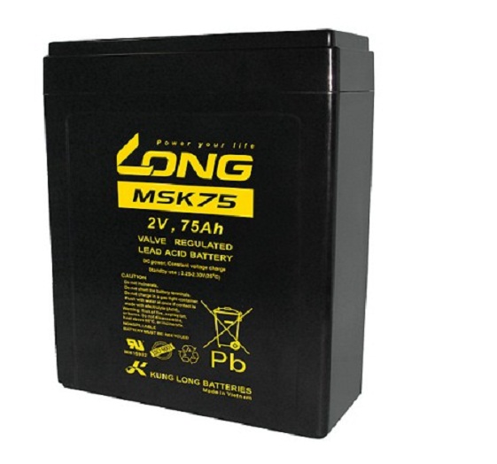 LONG广隆蓄电池MSK75 2V75Ah消防监控设备 工作站不间断电源