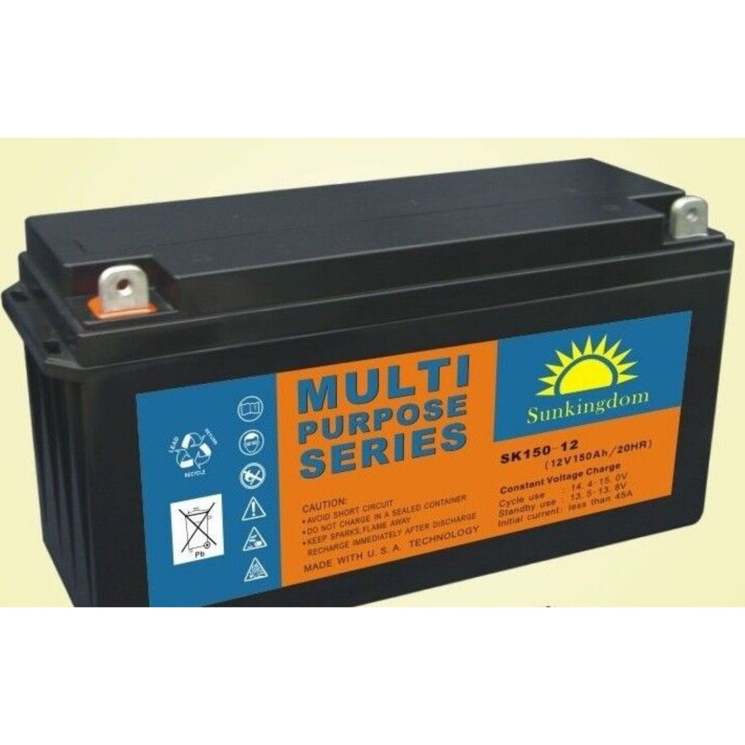 阳光金顿蓄电池SK150-12 12V150AH工作站不断电系统 紧急照明设备