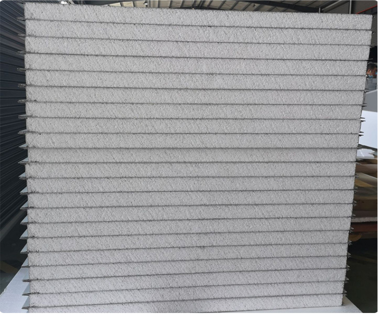机制岩棉彩钢板复合夹心板A级防火净化板隔音板隔墙吊顶50mm保温西安金苏邦净化