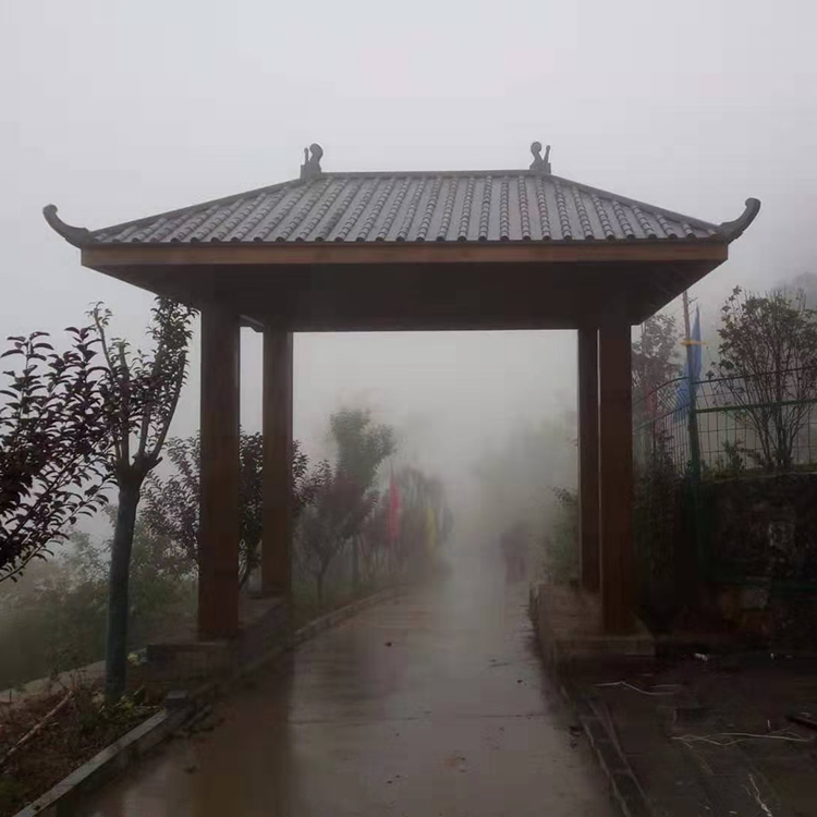 周口防腐木凉亭 中式六角凉亭 现货供应