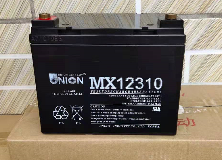 UNION友联蓄电池MX12400 12V40AH密封铅酸 UPS机房 EPS直流屏用