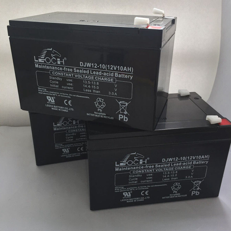 LEOCH理士蓄电池DJM-10 12V10AH免维护UPS直流屏EPS备用电源消防控制器 门禁电瓶