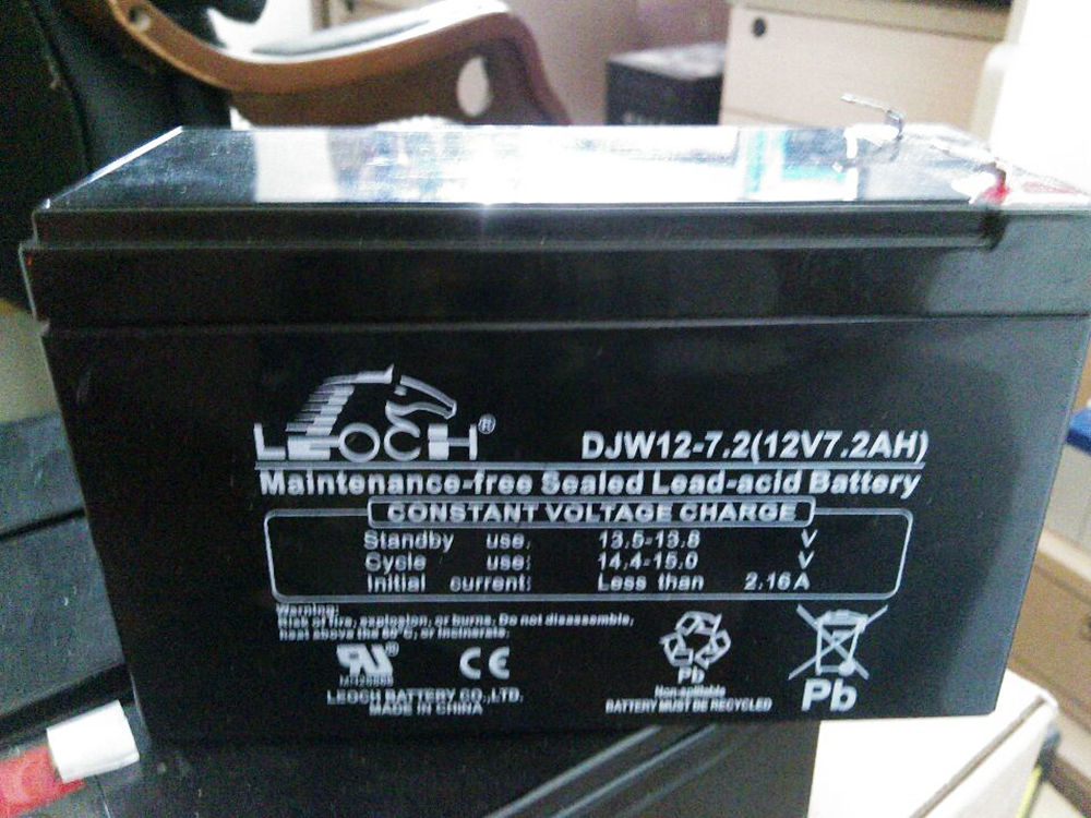 理士DJW12-7.2蓄电池铅酸性免维护UPS专用电池理士12V7.2AH消防控制器 门禁 童车 
