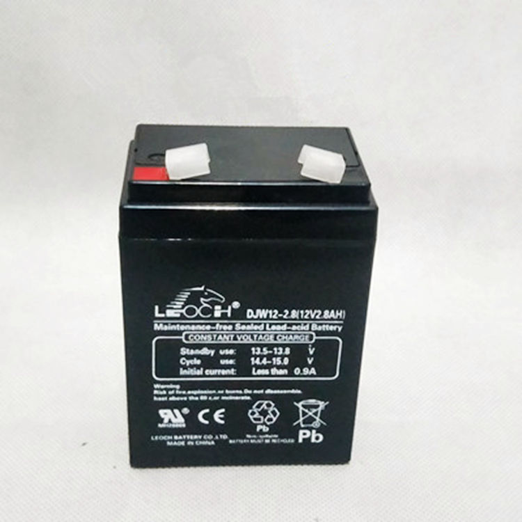 LEOCH理士蓄电池12V2.8AH DJW12-2.8机器内置 音响 电梯应急灯UPS 消防控制器