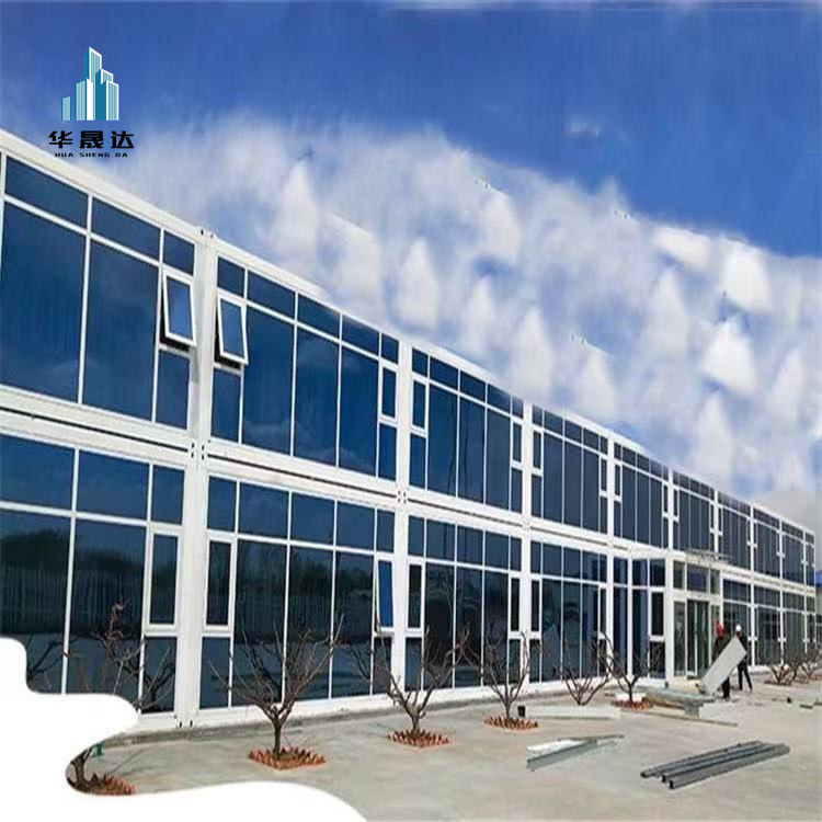 营口岩棉防火夹芯打包箱房宿舍 安全防护使用住人打包箱房 华晟达现货工厂 打包箱厂随时发货
