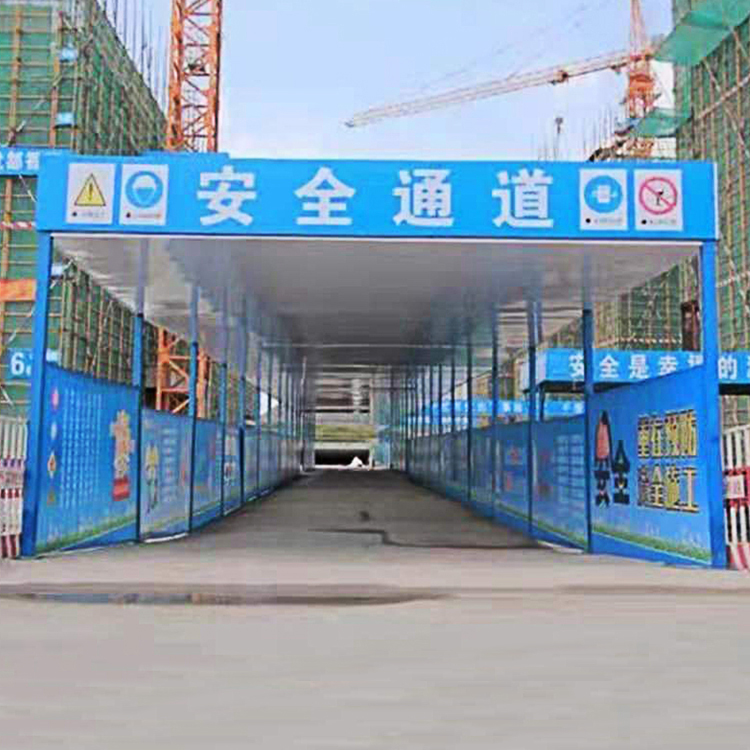 永邦出售 广东   建筑出入标准化安全通道   施工用安全通道棚   组装式钢筋加工防护棚
