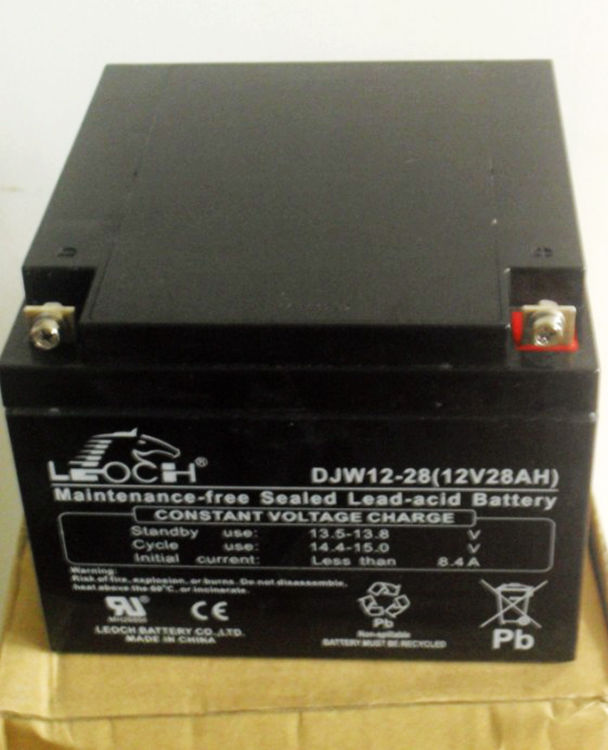 理士12V28AH蓄电池DJW1228不间断电源电池UPS铅酸免维护 应急照明 计算机设备直流屏