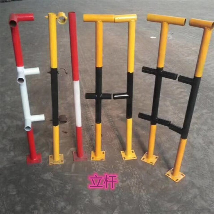 48钢管连接件 塑料临边防护配件 工地临时护栏 连接件 楼梯扶手防护栏立杆
