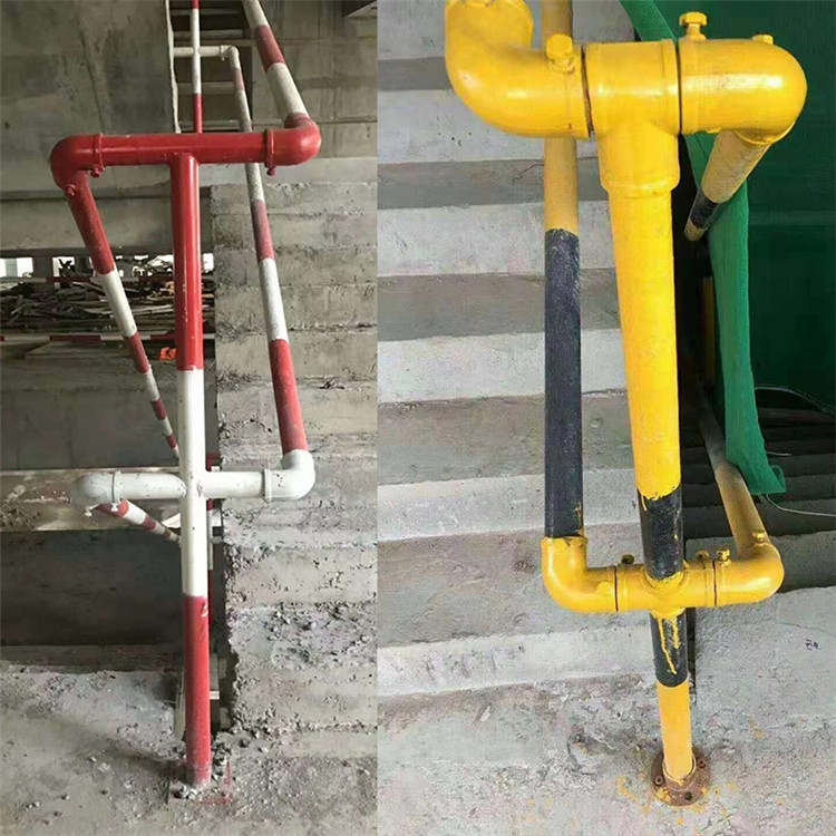 建筑施工楼梯扶手立杆 别墅铁艺楼梯栏杆 家用楼梯护栏厂家销售