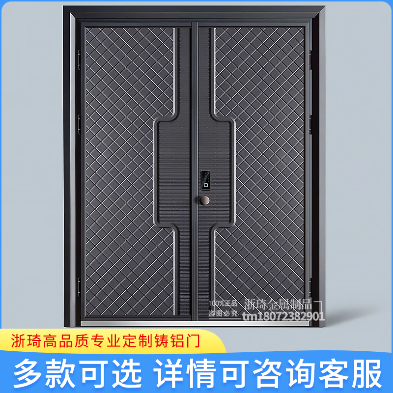 厂家直供防爆仿铸铝门 双开别墅大门 家用进户防盗门 仿真铜门 支持定制