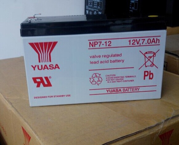 YUASA汤浅蓄电池NP7-12 12V7AH三菱电梯专用电瓶 包邮