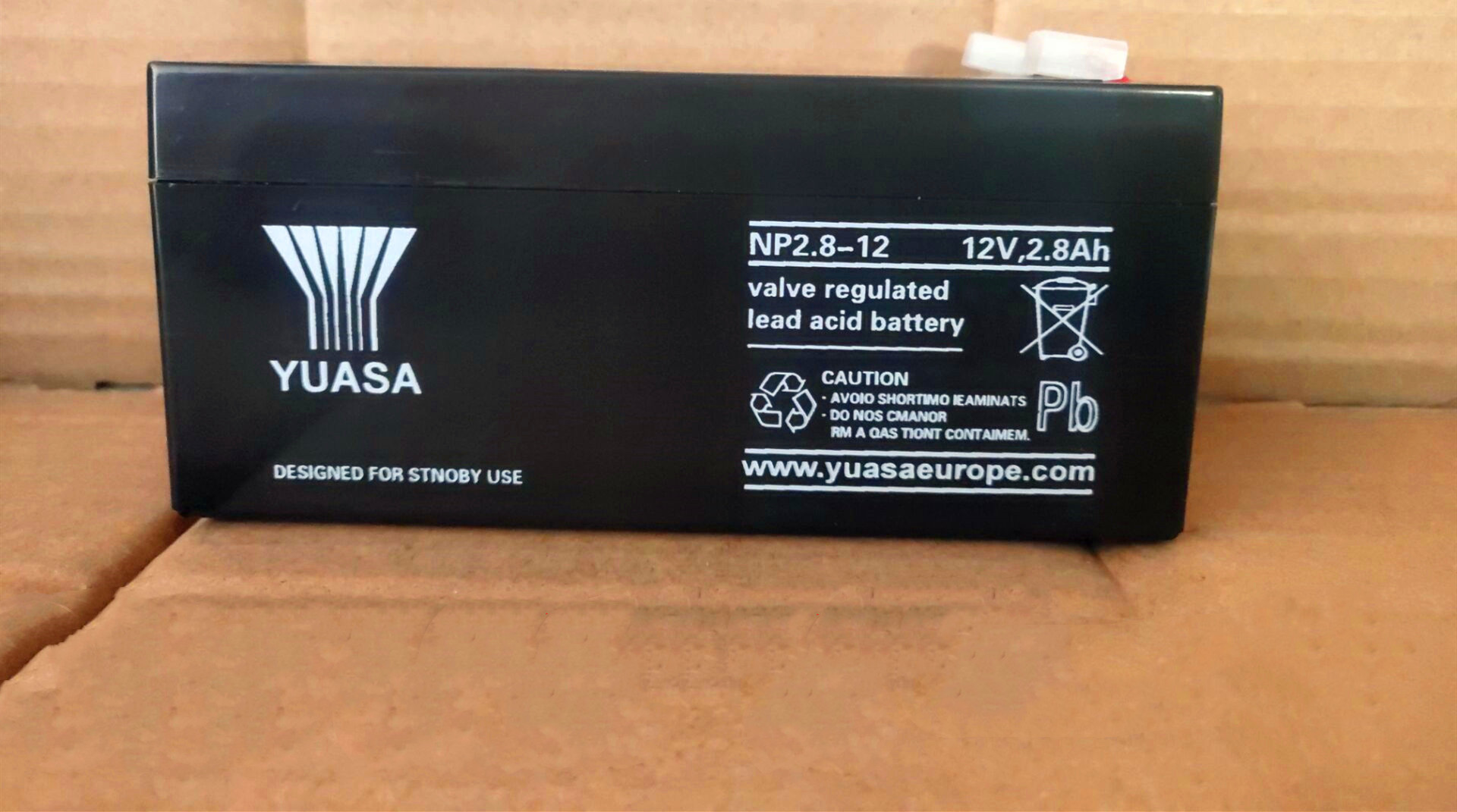 YUASA汤浅蓄电池NP2.8-12 12V2.8AH精密电池 应急 照明 电瓶