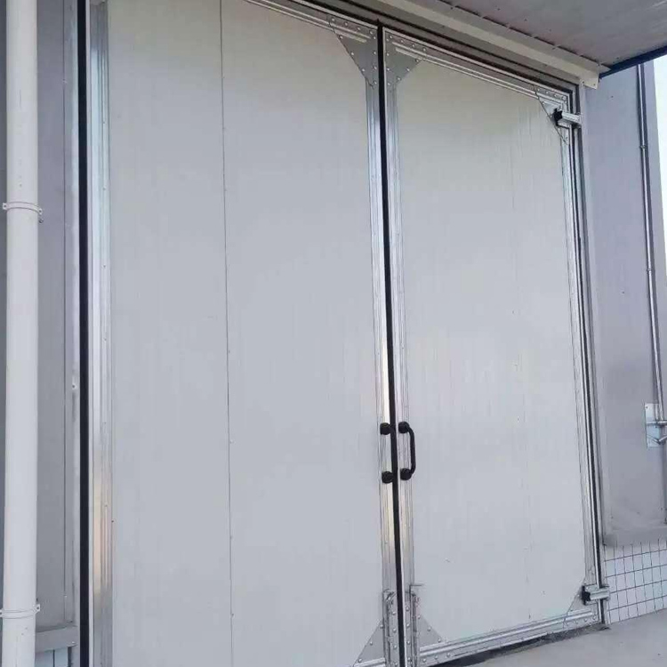 承接钢制电动开平门 车间彩钢大门 工业保温平开门 规格按需定制