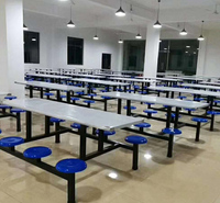 中餐厅桌椅 广杰销售供应学校食堂餐桌椅 单位食堂餐桌椅