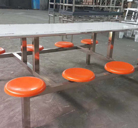 学校餐桌餐椅 公司食堂餐桌椅批发 广杰供应单位食堂餐桌椅