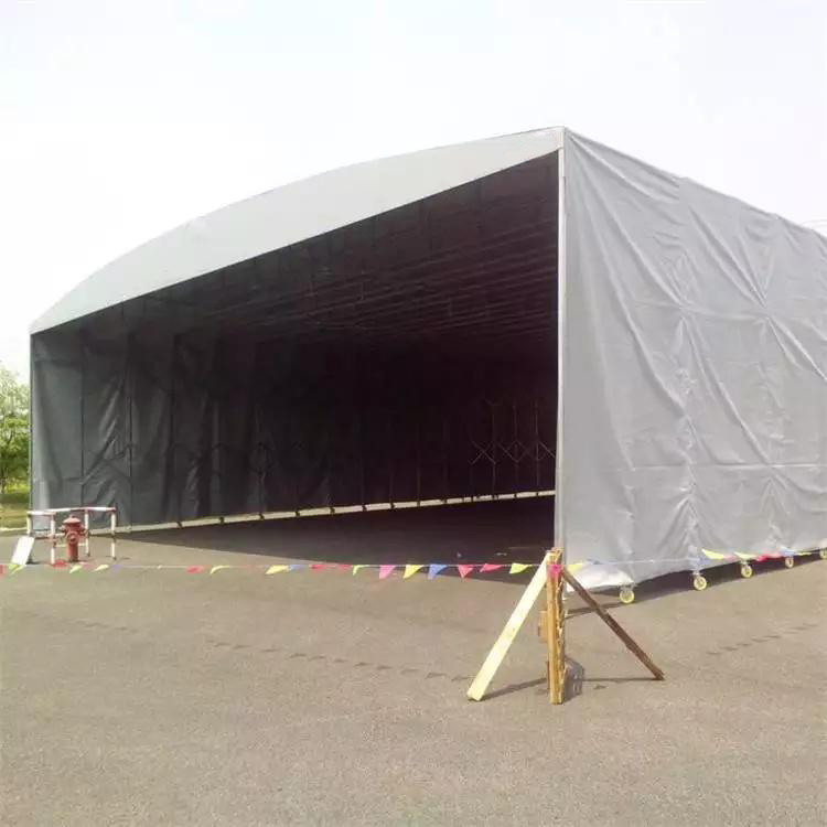 苏州雨篷推拉棚电动雨蓬  户外遮阳雨篷遮阳伞  工厂工地电动推拉雨篷 雨棚厂家