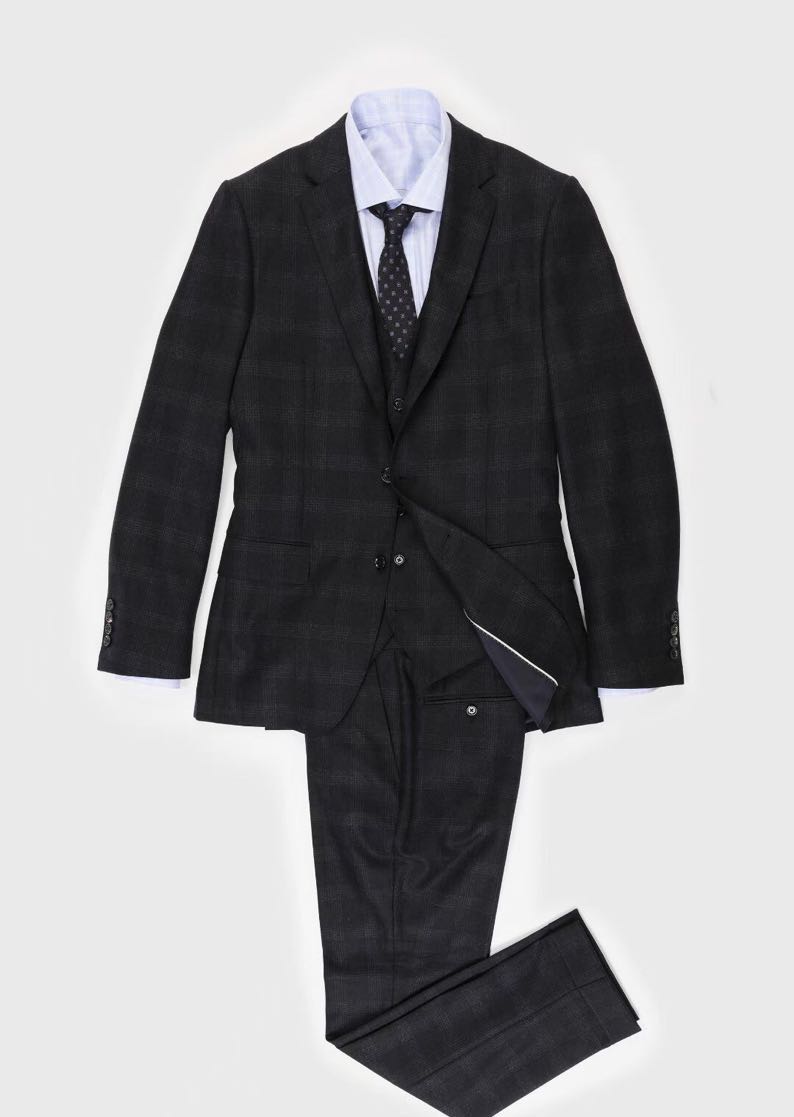 西安西服定制-瑪帝尼修身毛料西服定制