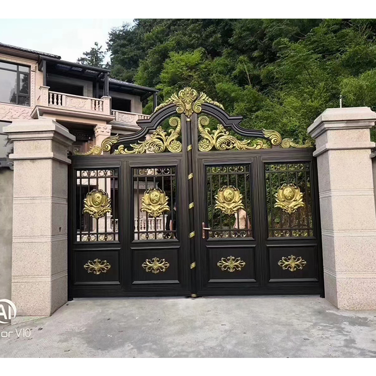 强云庭院铝艺门   乡村铝艺门  欧式大门出售