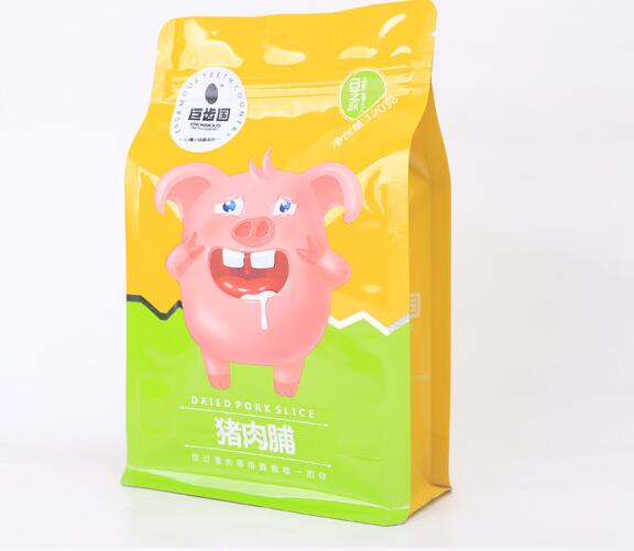 猪肉脯包装袋 八边封自立拉链袋 特产食品包装袋  零食包装袋  各类休闲食品包装袋生产定制厂家