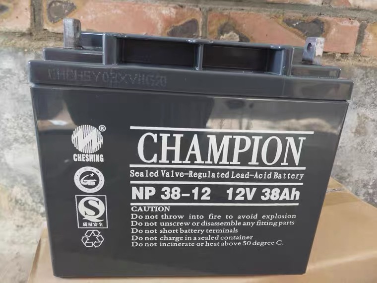 CHAMPION蓄电池NP38-12 12V38AH路灯 储备电源  监控室