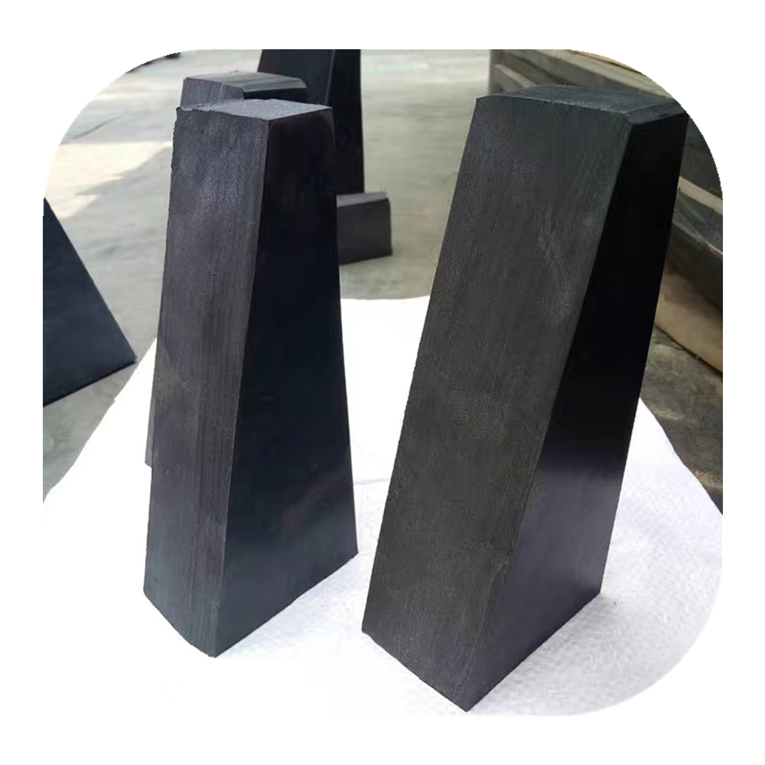 黑色工业缓冲橡胶垫块  桥梁定制打孔减震橡胶垫块 韶关橡胶垫块图纸加工