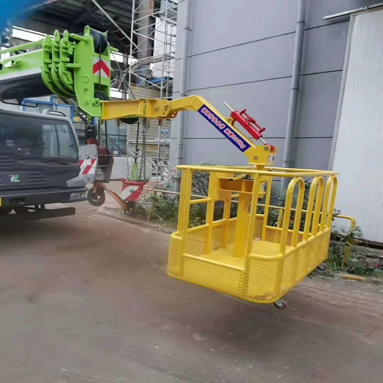 高空作业吊篮 吊车专用360度旋转吊框 吊车吊篮高空施工