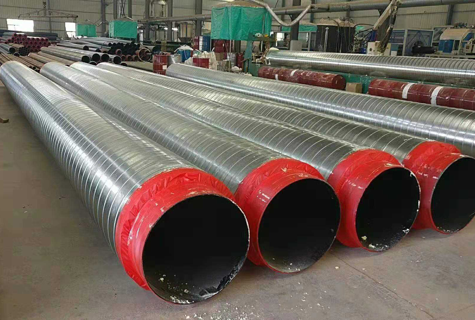 洋涌供热 架空镀锌铁皮发泡保温无缝钢管 江苏 黑夹克直埋保温钢管 规格多样 现货多多
